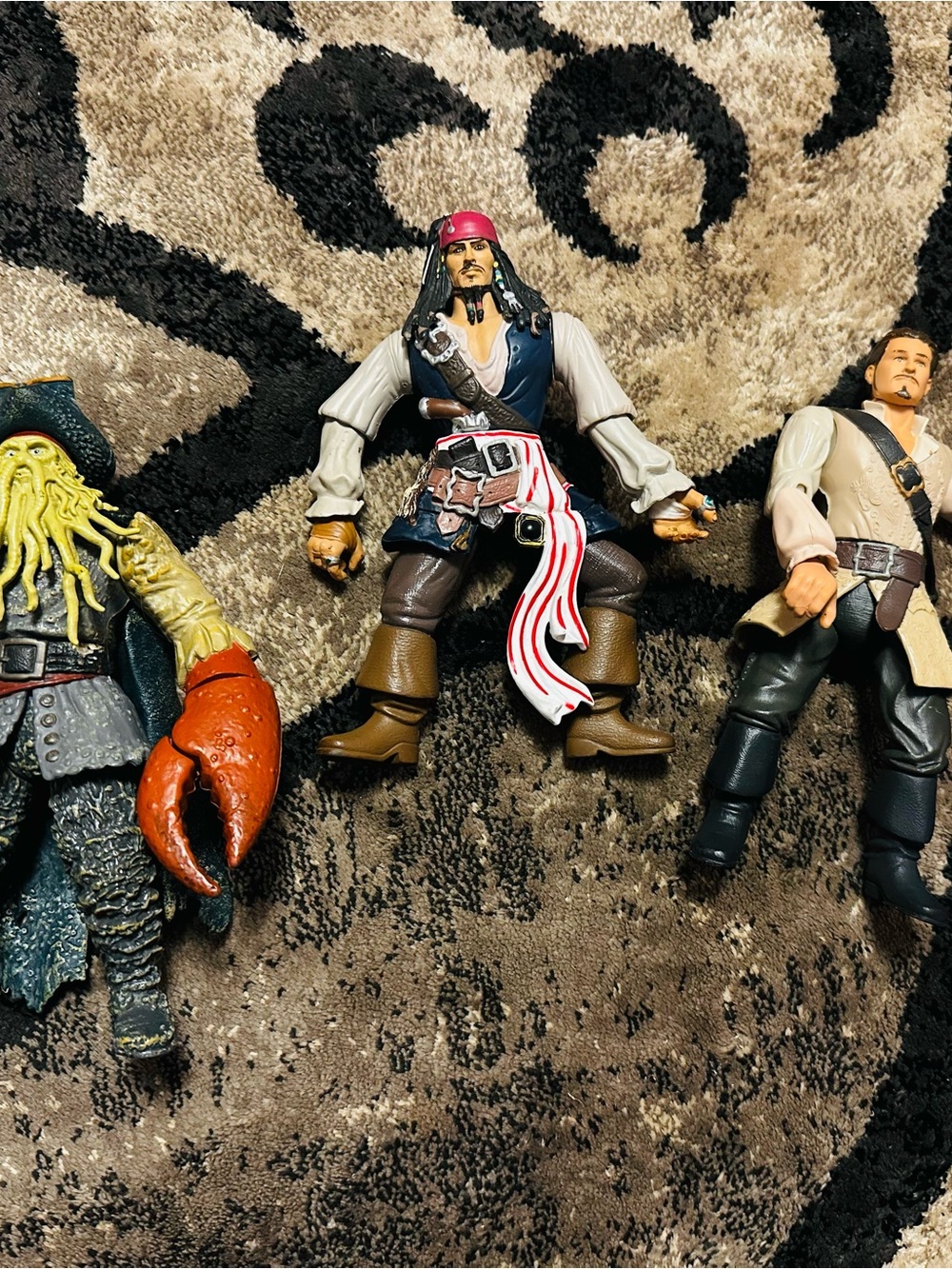 Pirates of the Caribbean action figures lot of 3